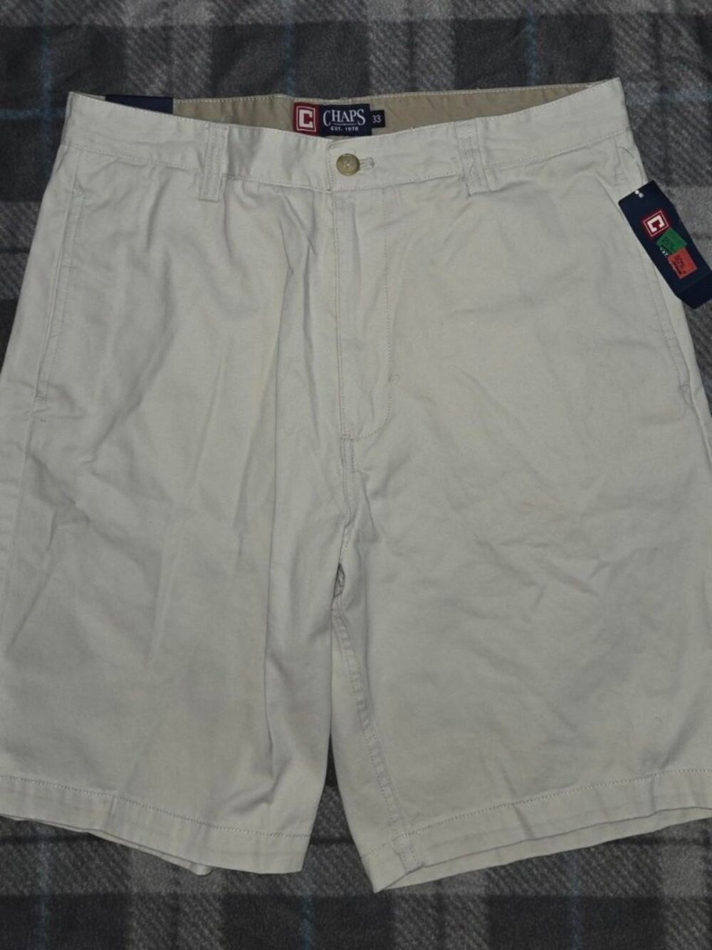 NWT deadstock flat front Chaps chino shorts